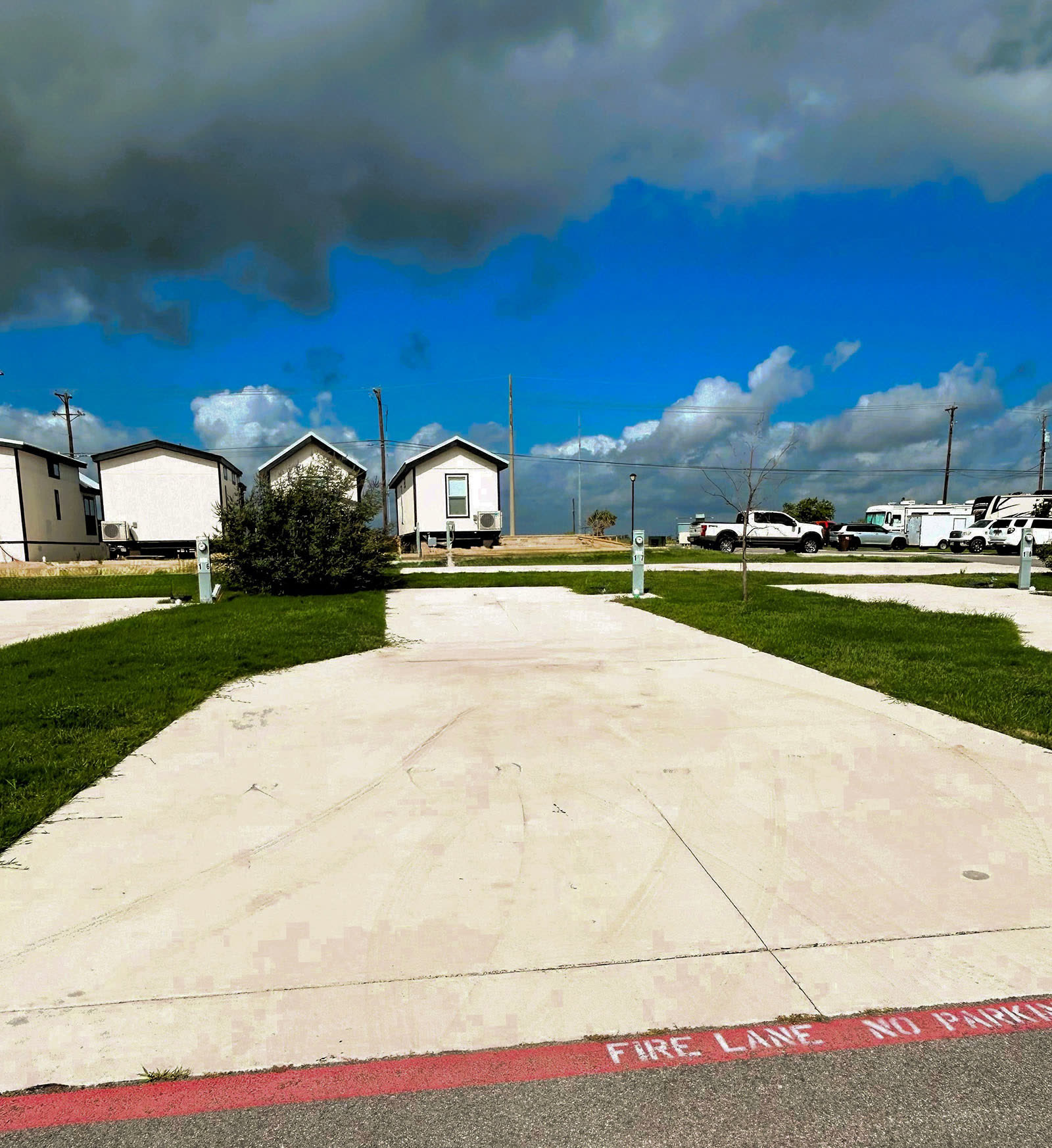 Nightly and weekly RV sites at Blessing Community